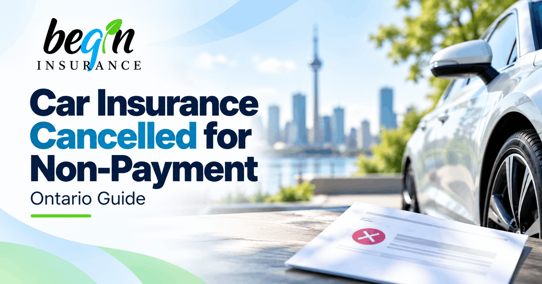 Car insurance cancelled for non-payment in Ontario